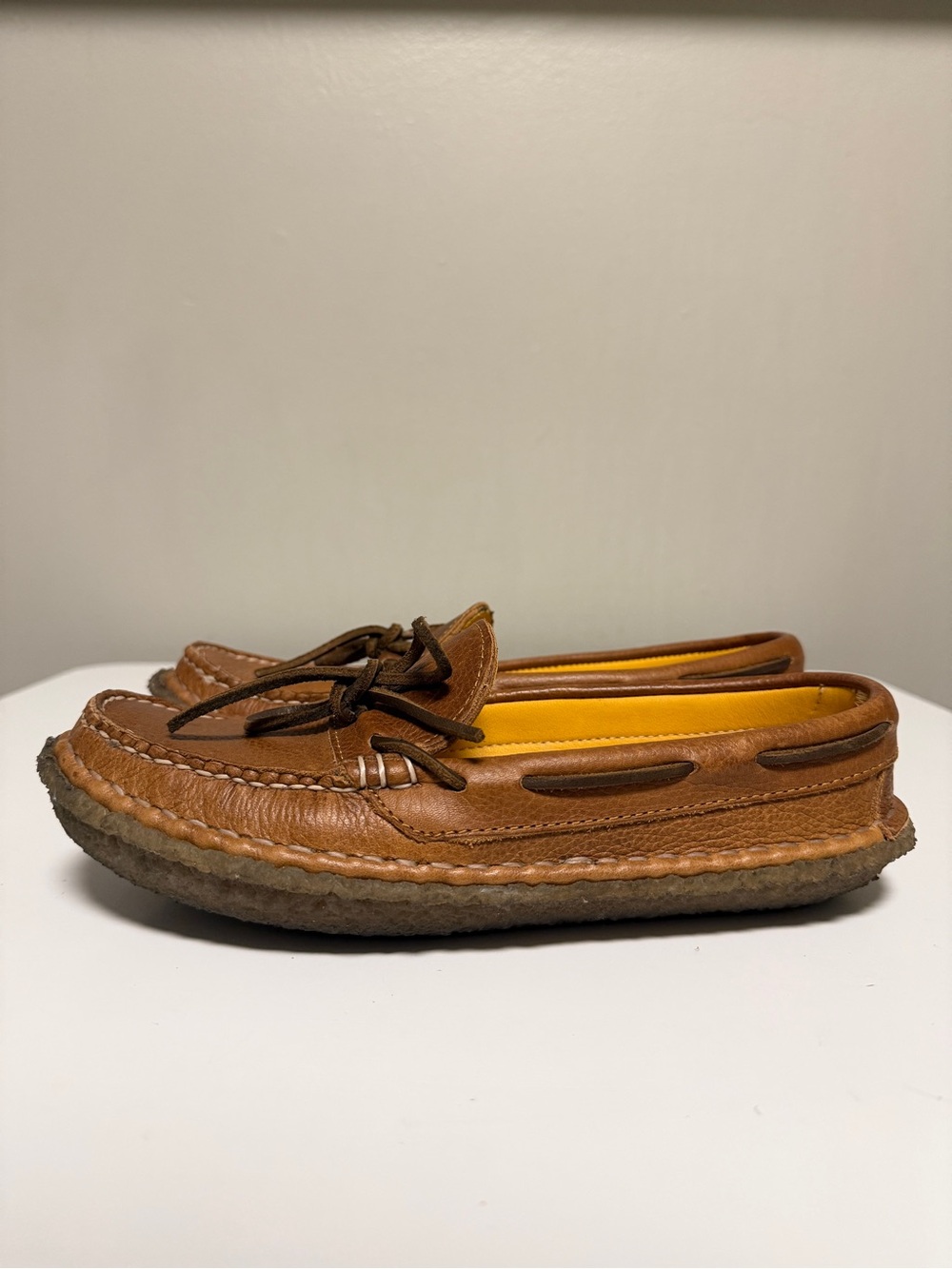 Quoddy Lodge Moc Brown Leather Moccasin Women’s US 7